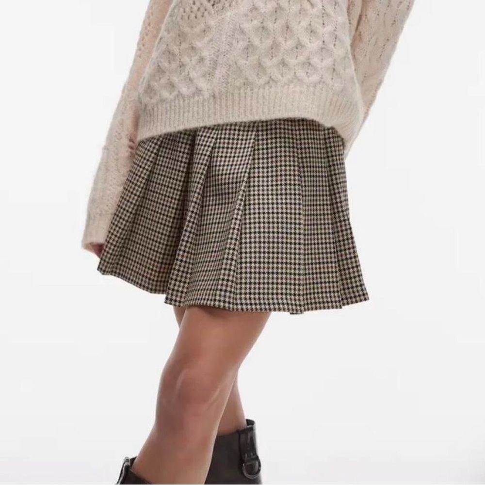 Topshop new pleated mini skirt xs s 0-2